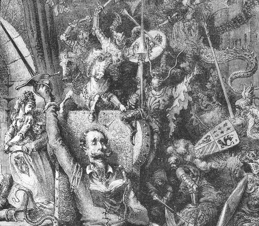 Don Quixote (Doré illustration) cover art